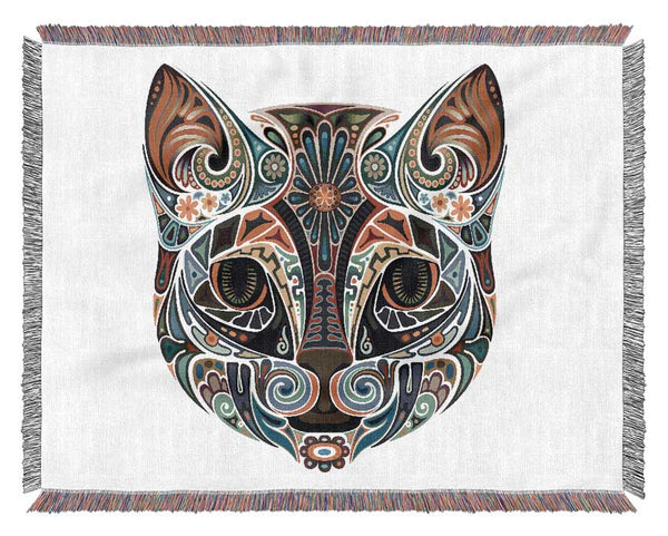 Indian Cat Woven Blanket