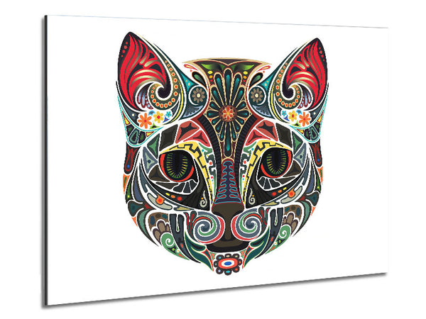 Indian Cat Metal Print