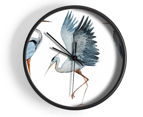 Heron Trio Clock - Wallart-Direct UK