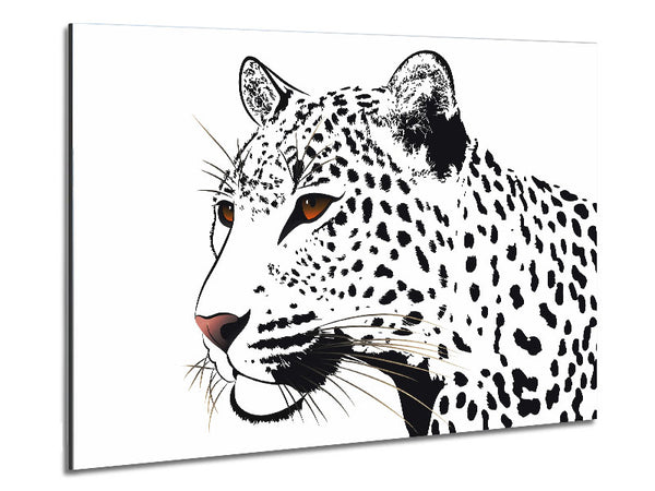 Leopard Eyes Metal Print