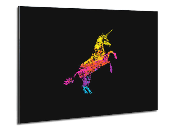 Rainbow Unicorn Metal Print