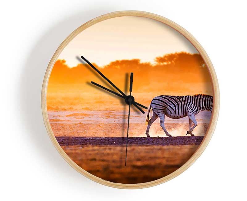Zebra Roaming Clock - Wallart-Direct UK