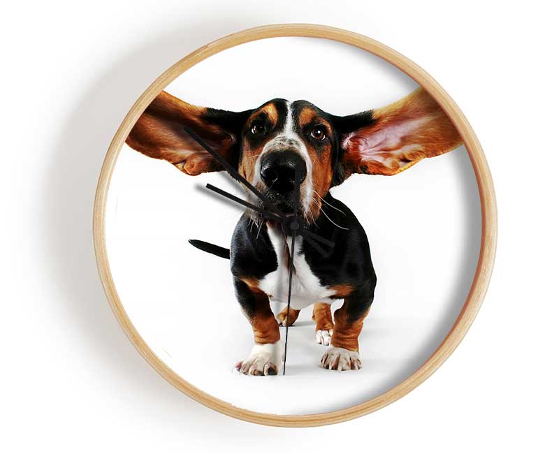 Basset Hound Ears Clock - Wallart-Direct UK
