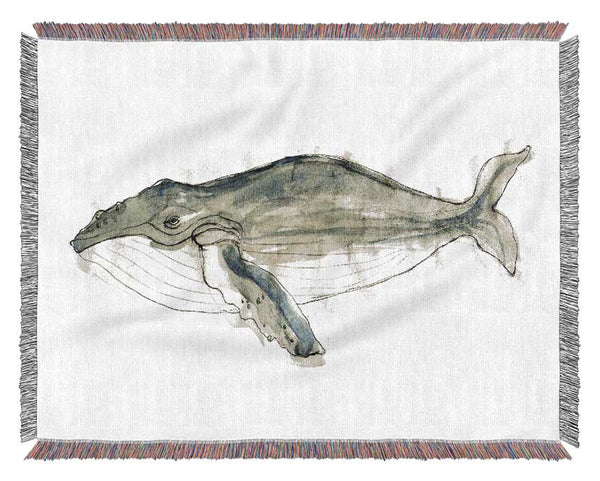 Humpback Whale Woven Blanket