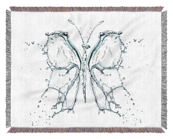 Water Butterfly Woven Blanket