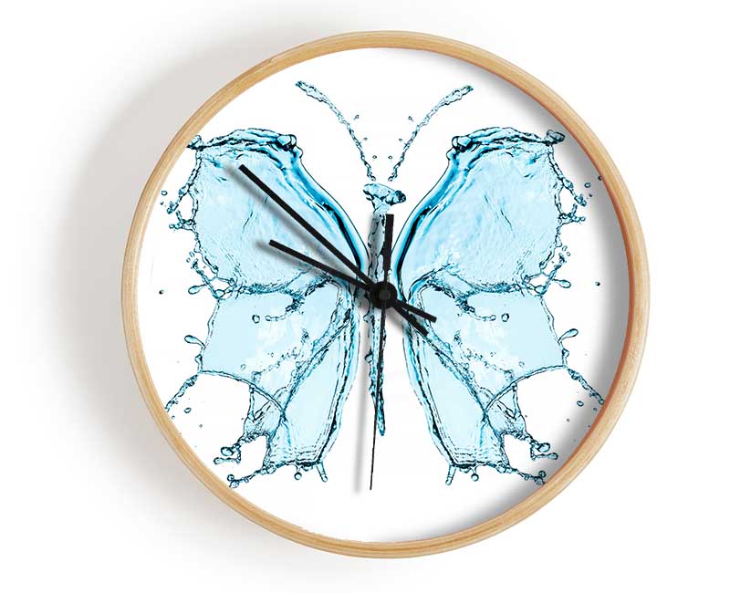 Water Butterfly Clock - Wallart-Direct UK
