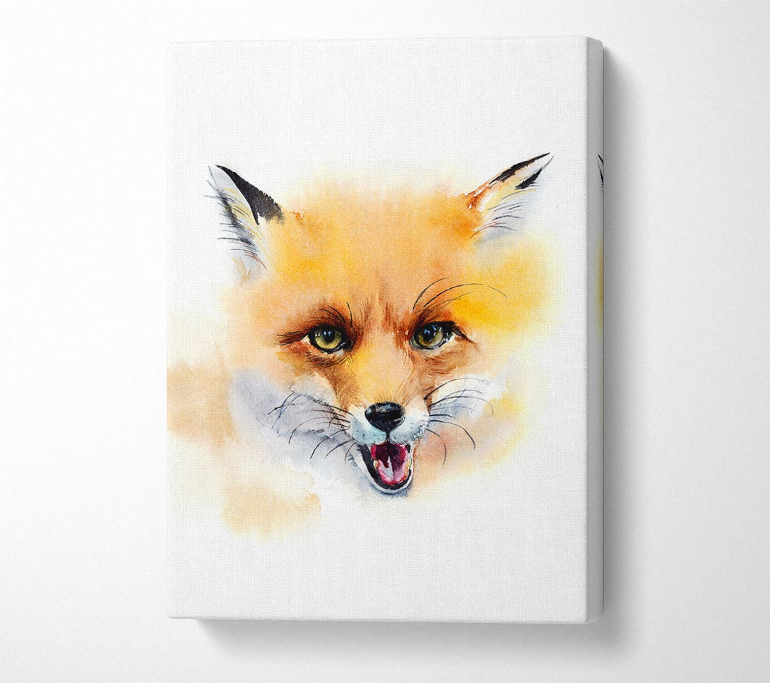  A Canvas Print of Cheeky Fox Canvas Print