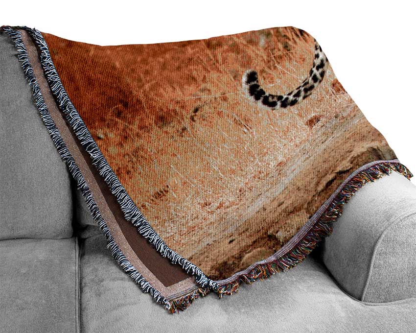 Leopard Watch Woven Blanket