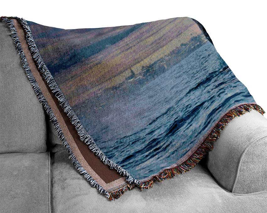 Whale Tail Woven Blanket