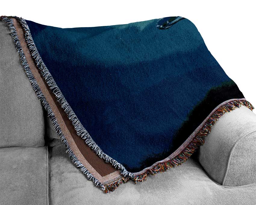 Ocean Whale Woven Blanket