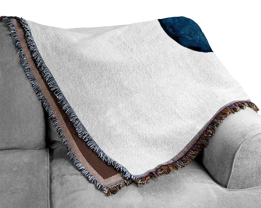 Peacock Blues Woven Blanket