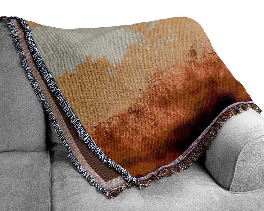 Stag Deer Sunlight Woven Blanket
