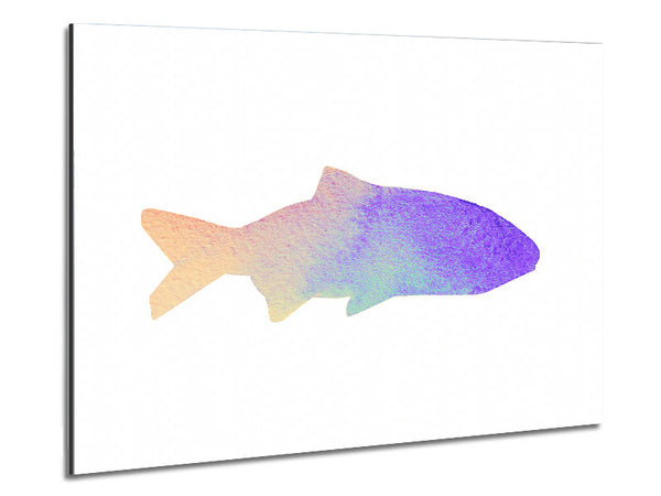 Rainbow Fish Metal Print