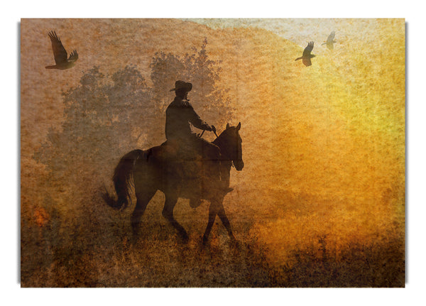 Cowboy-Sonnenuntergang