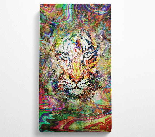 Regenbogen-Spritzer-Tiger