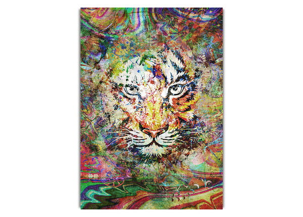 Regenbogen-Spritzer-Tiger