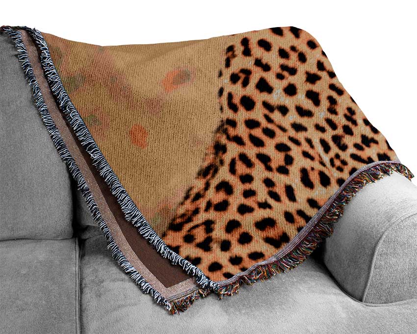 Stunning Leopard Woven Blanket