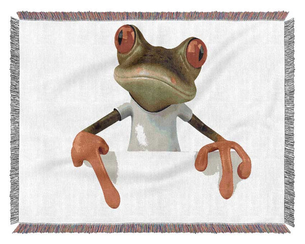 Frog What Woven Blanket