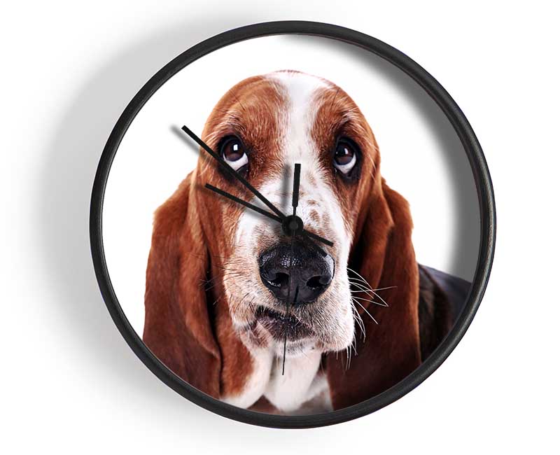 Basset Hound Look Clock - Wallart-Direct UK