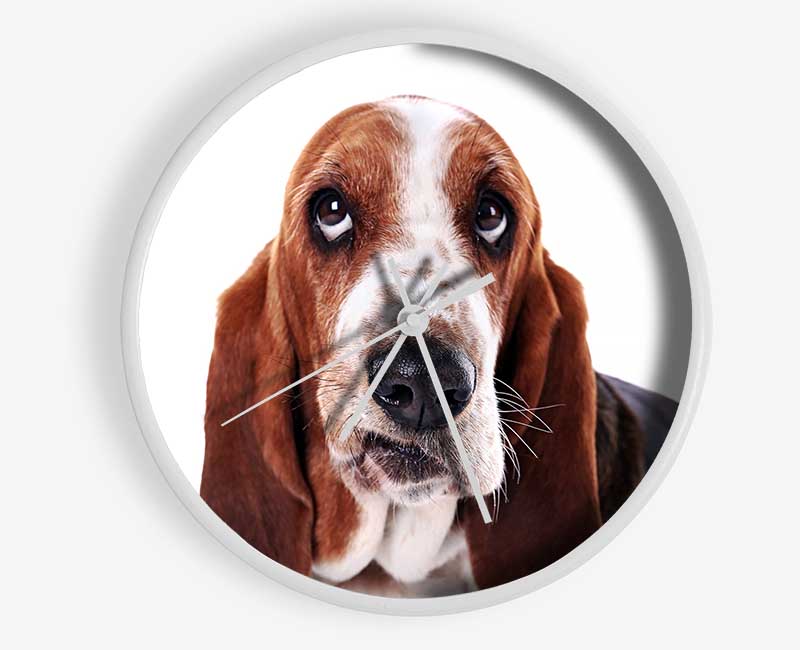 Basset Hound Look Clock - Wallart-Direct UK