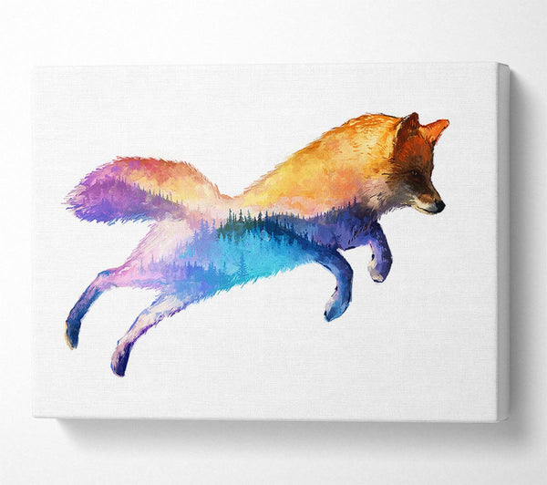  A Canvas Print of Fox Pounce Canvas Art