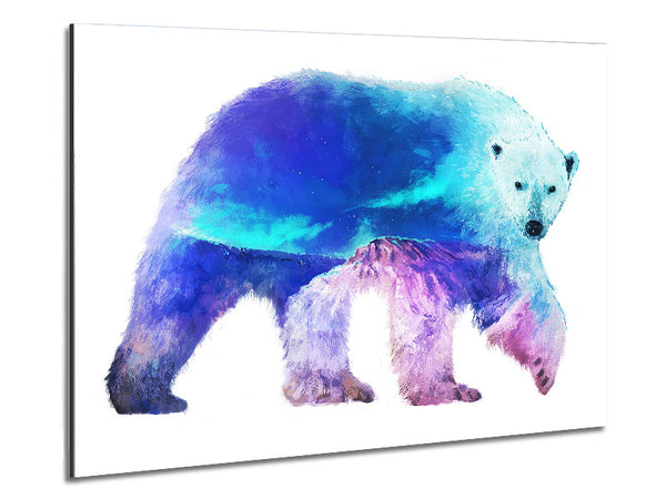 Polar Bear Glory Metal Print