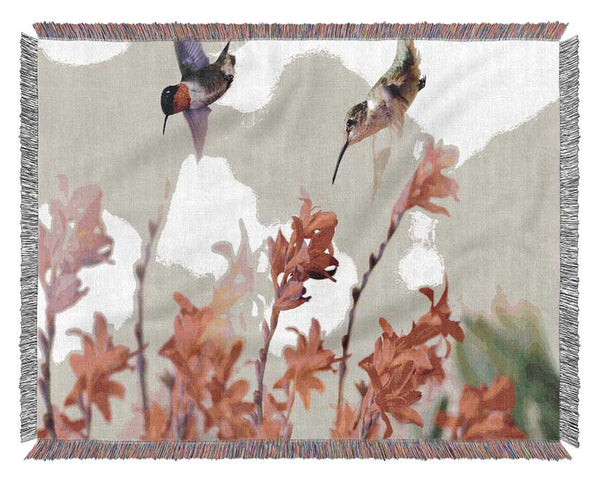 Hummingbird Delight Woven Blanket