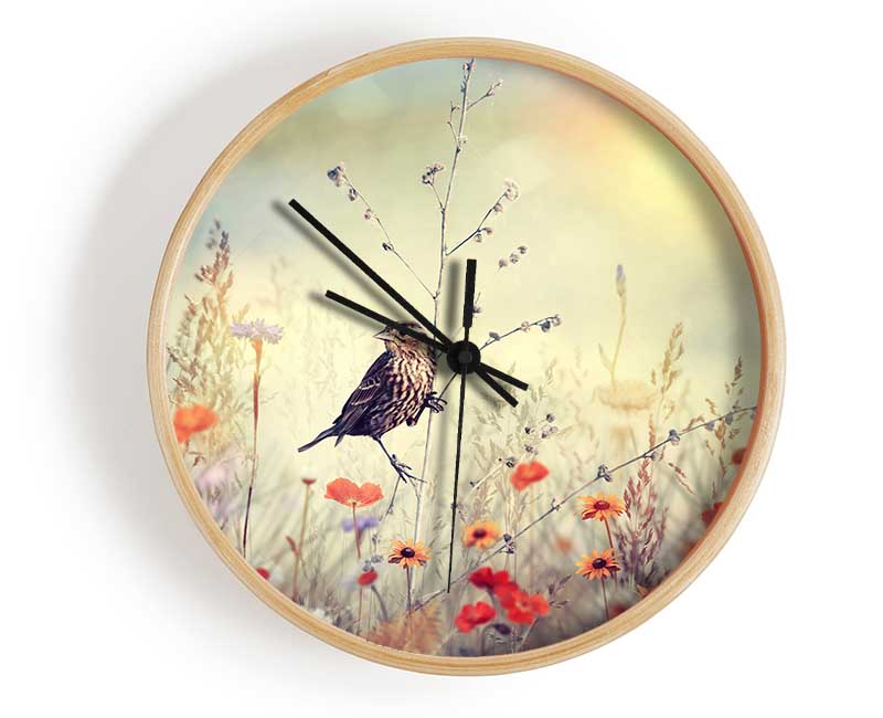Bird in Paradise Clock - Wallart-Direct UK