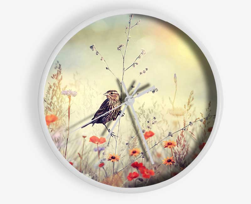 Bird in Paradise Clock - Wallart-Direct UK