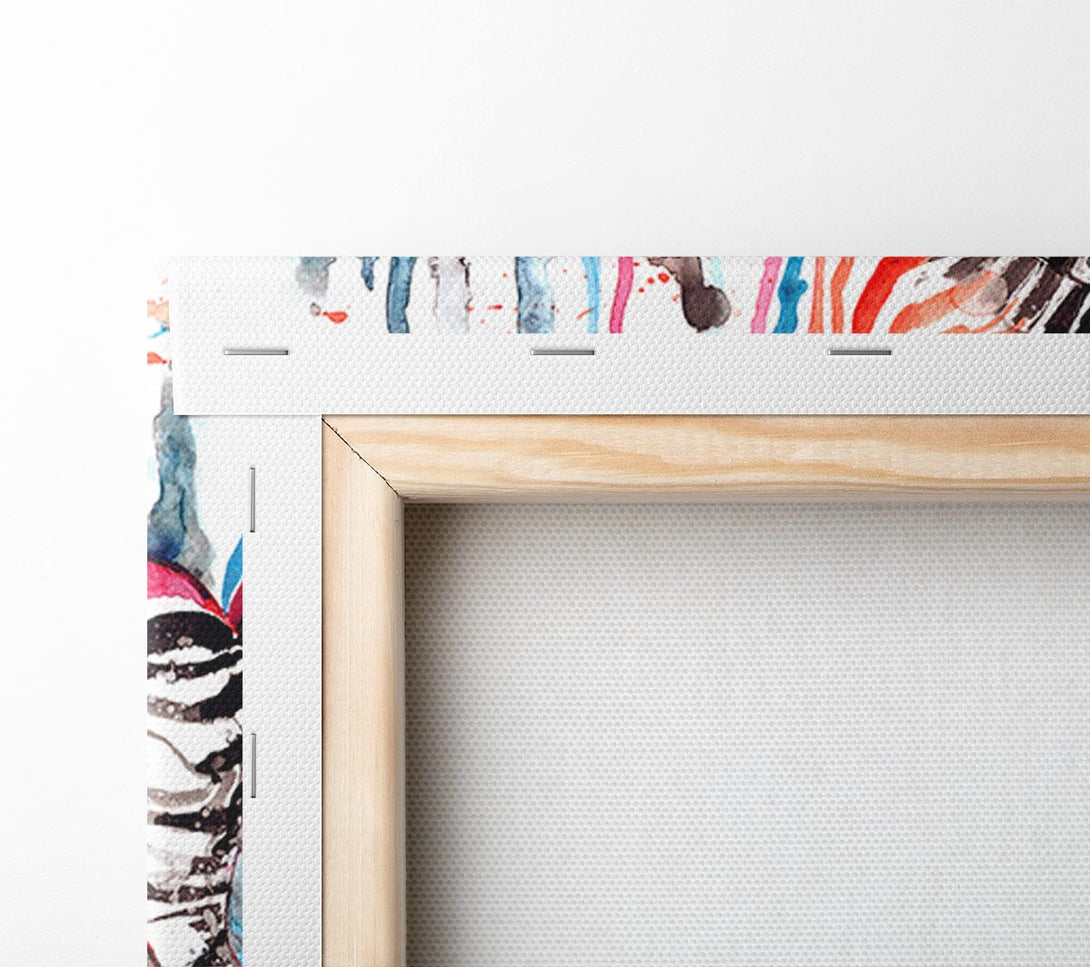  A Canvas Print of Funky Zebra Canvas Art