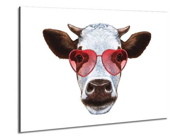 Love Cows Metal Print