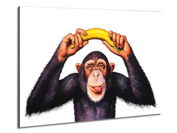 Frecher Bananenaffe