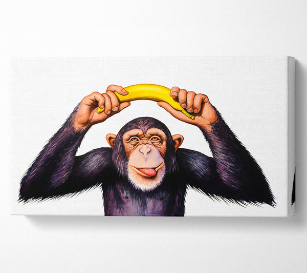 Frecher Bananenaffe