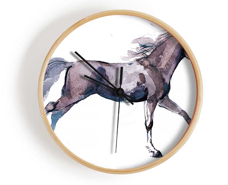 Trotting Horse Clock - Wallart-Direct UK