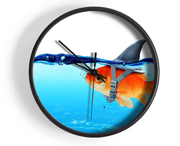 Goldfish Shark Clock - Wallart-Direct UK