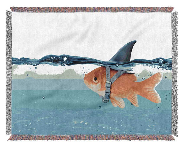 Goldfish Shark Woven Blanket
