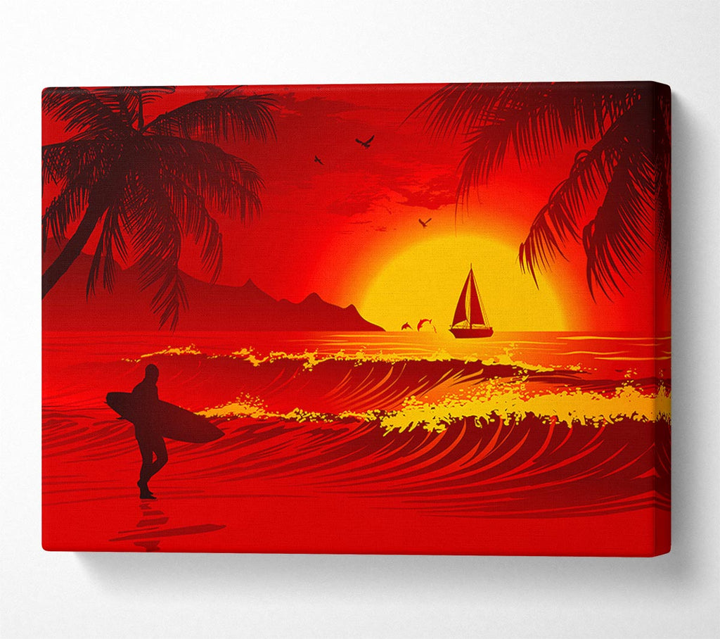 Picture of Surfers Dream Canvas Print Wall Art