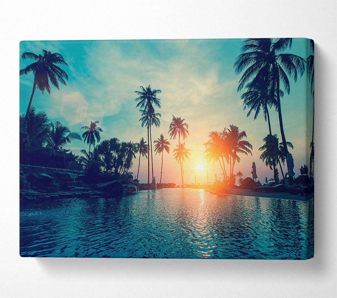 Picture of As The Sun Goes Down 2 Canvas Print Wall Art