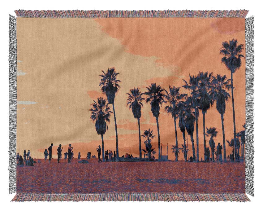 Santa Monica Sunset Woven Blanket