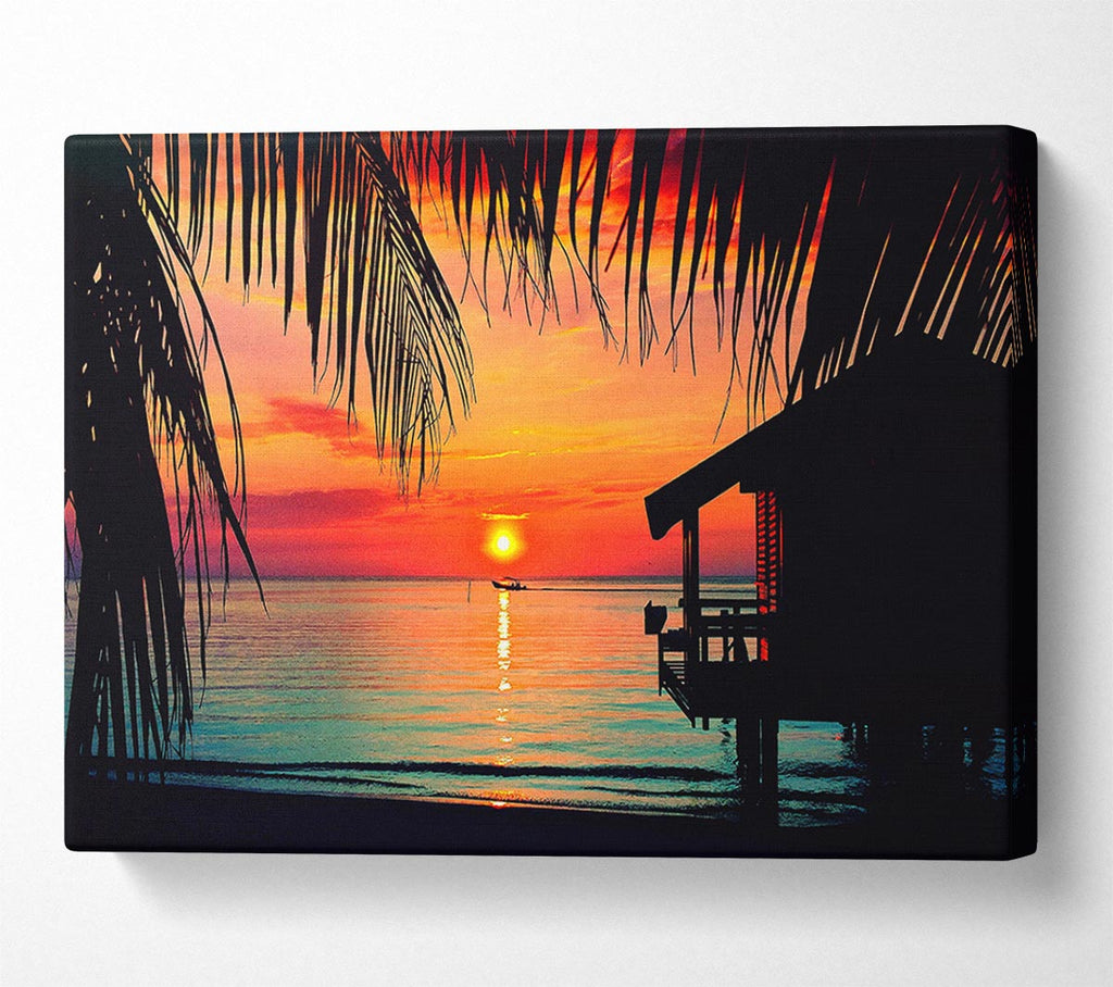 Picture of Paradise Living Canvas Print Wall Art