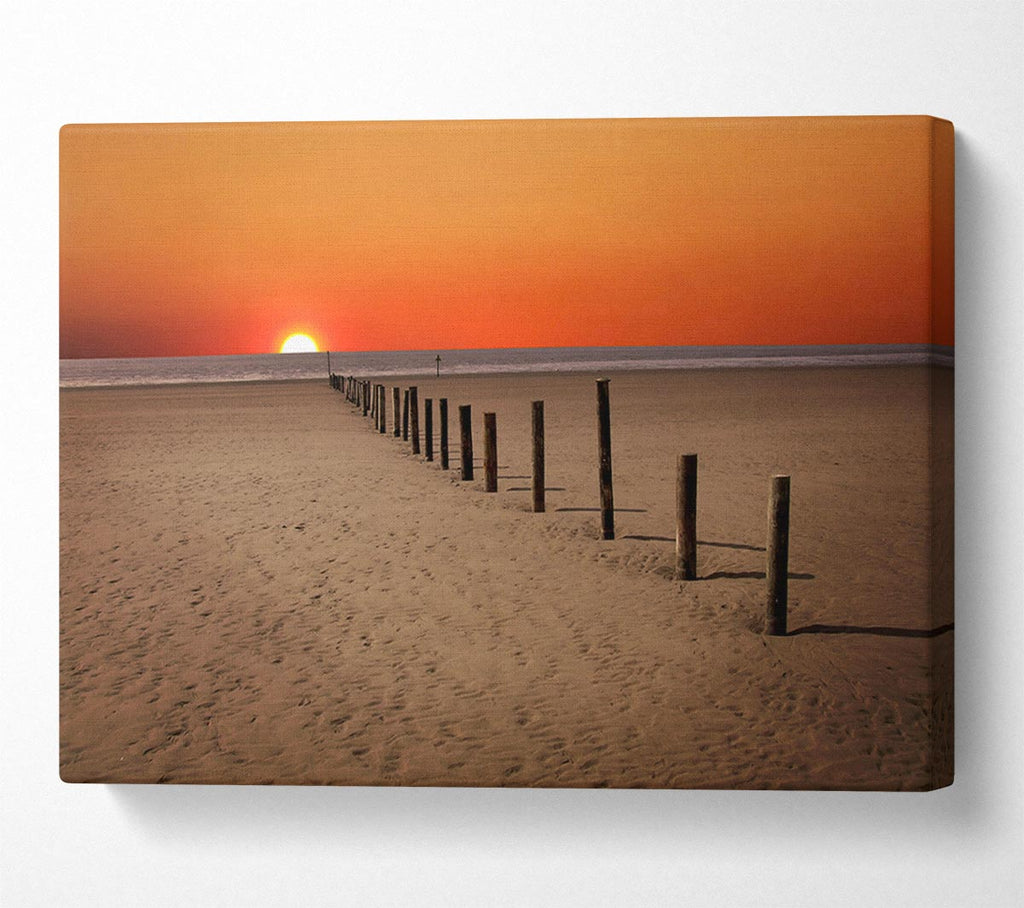 Picture of Sunset Walk Canvas Print Wall Art