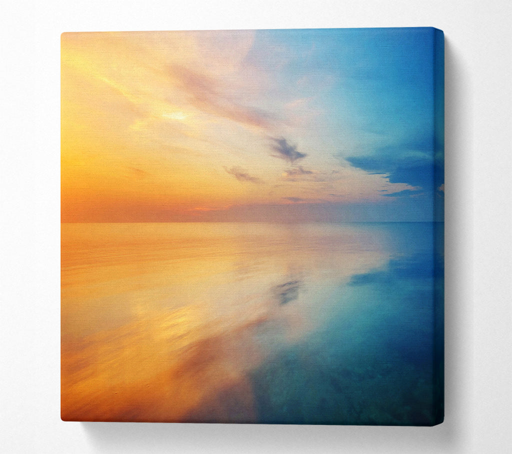 A Square Canvas Print Showing Reflections Of Beauty Square Wall Art