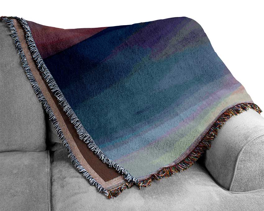 Tranquil Ocean Sun Woven Blanket