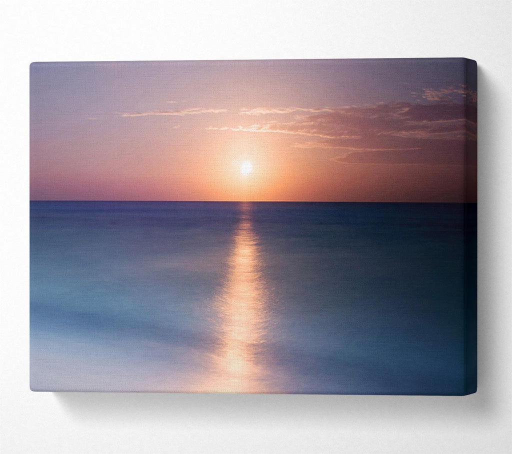 Picture of Tranquil Ocean Sun Canvas Print Wall Art