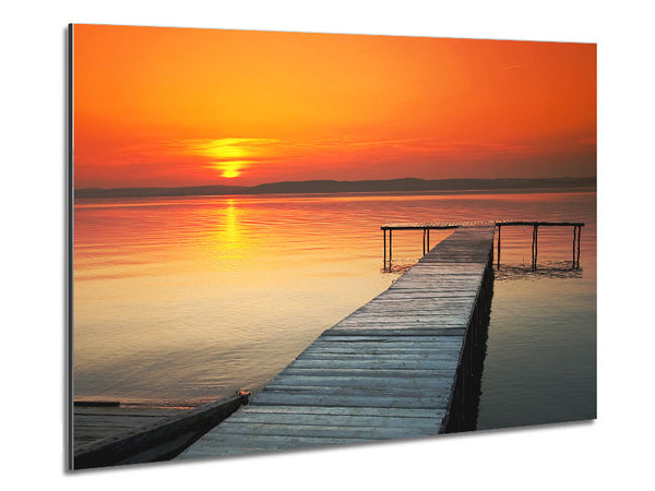 Sonnenuntergang auf der Promenade