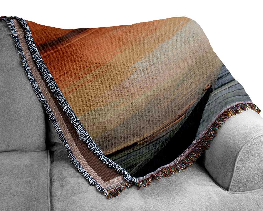 Boardwalk Sunset Woven Blanket