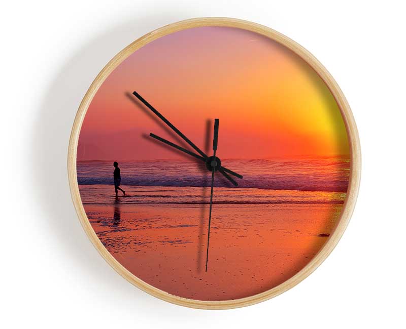 Strolling In Paradise Clock - Wallart-Direct UK