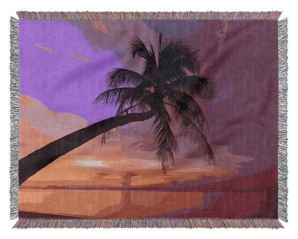 Palm Tree Skies Woven Blanket