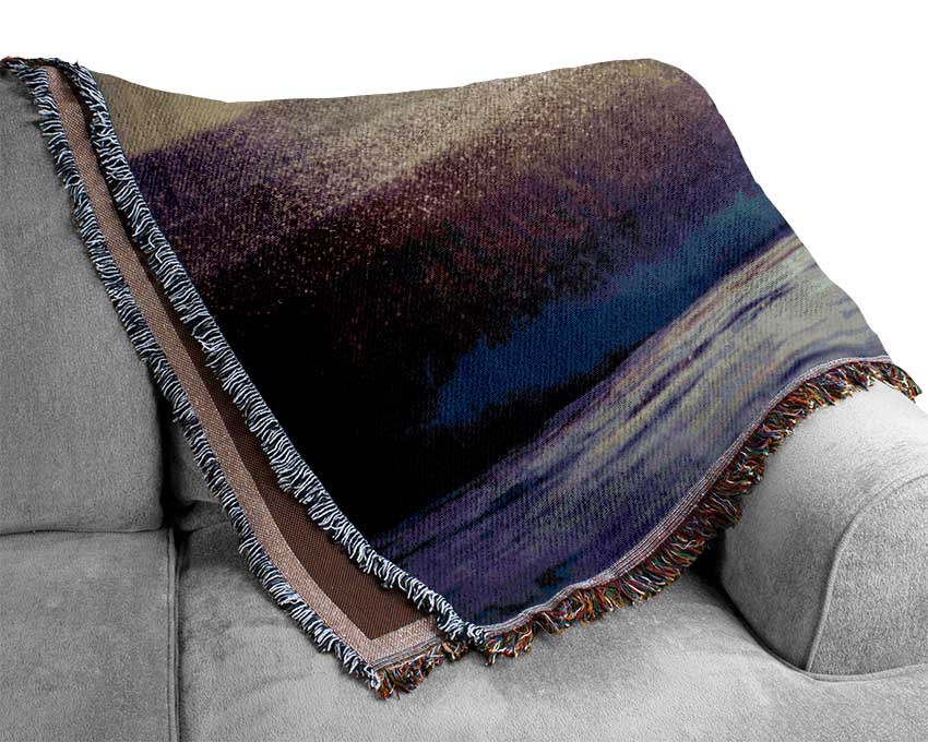 Surfing The Waves Woven Blanket
