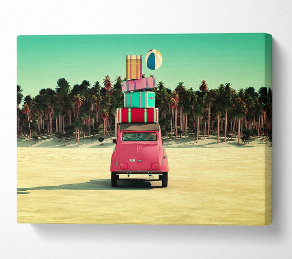  A Canvas Print of Packed To Go To The Beach Canvas Wall Art